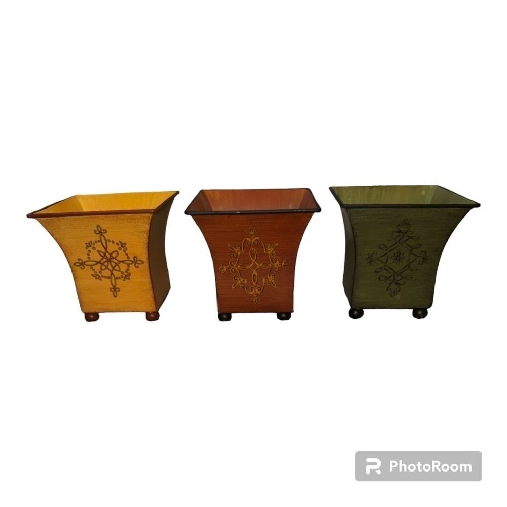 Southern Living at Home Tole Painted Metal Containers